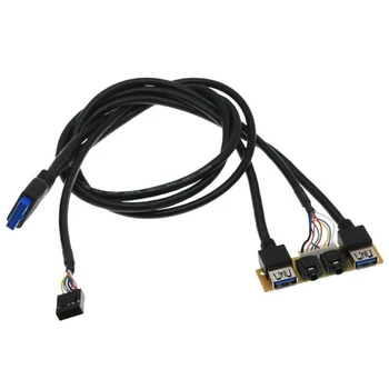 60cm Priekiniai Atveju Skydelis USB3.0+USB3.0+HD Audio Ports/I Lenta+Vidaus Vielos USB Bezel Linija 