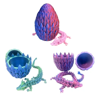 Drakono Kiaušinis - Surprise Kiaušinių Papuošalai Su Lanksčia Perliniu-Sheen, Drakonas, 3D Atspausdintas Dovanų.Vaikams,Draugui Patvarus Lengva Įdiegti