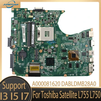 Mainboard A000081620 DABLDMB28A0, Skirtas Toshiba Satellite L755 L750 Nešiojamas Plokštė HM65 GT525M 1G 100% Visiškai Išbandyta, veikia Gerai