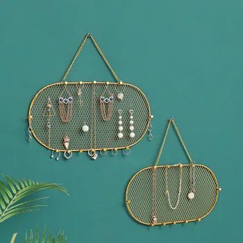 Nordic light luxury kaustytomis geležies papuošalai stovo auskarai klavišą stalčiuko gali būti kabinami ant sienos papuošalai display rack