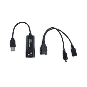 USB 2.0 į RJ45 Adapteris su Mirco USB OTG 2.0 Adapteris, Kabelis LAN Ethernet Adapteris, skirtas 