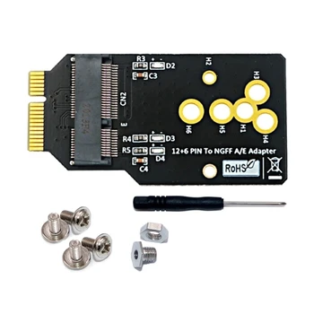 WIFI6 Modulis 12+6 Pin Adapteris Valdybos Darbalaukio Naudoti pagrindinėse plokštėse su AX200/201/210 WIFI6 Modulis M76A
